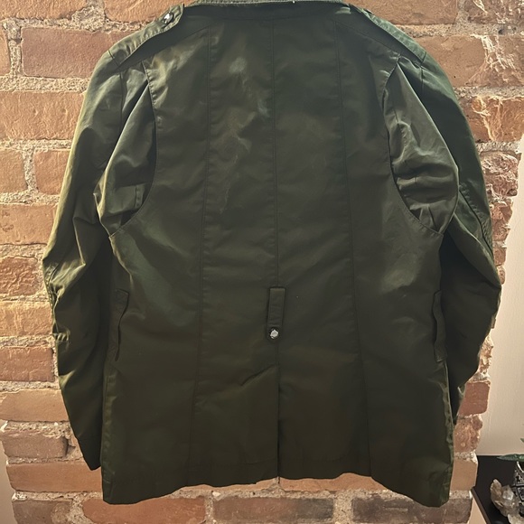 Banana Republic waxed green field jacket. Gently worn, belt not included. Sz XS - Picture 3 of 9